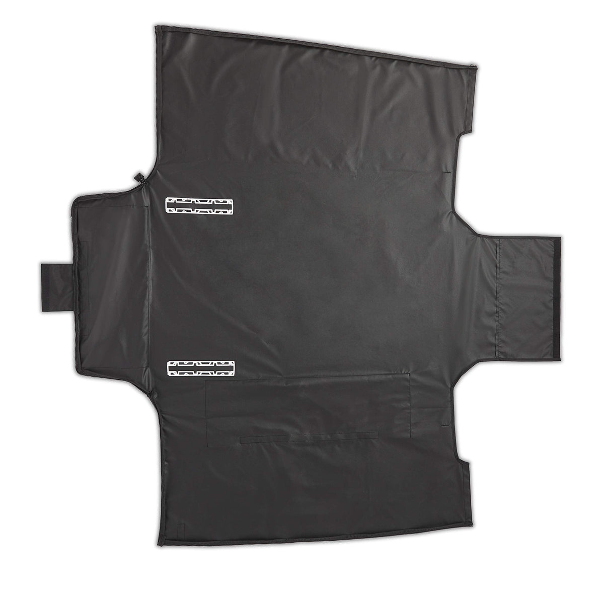 Weber Traveler Cargo Protector Grill Cover, Black – Form‑Fitted Grease‑Resistant Cover with Tool Storage Pockets, Heavy-Duty & Water Resistant for Easy Transport