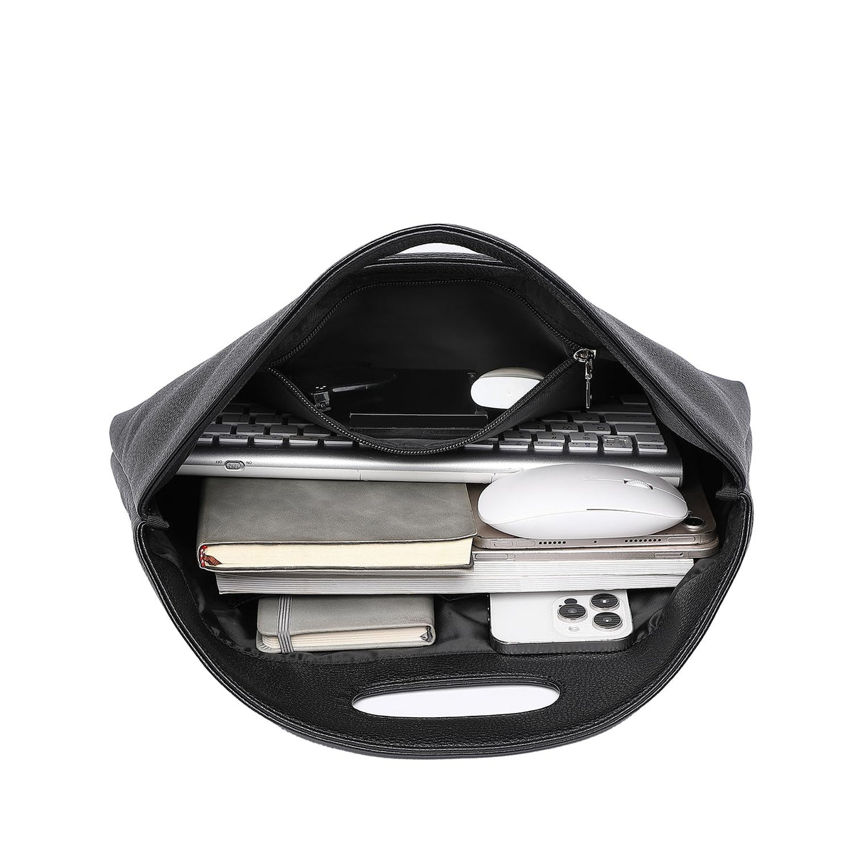 Women’s Laptop Tote Bag for Work PU Leather Office Briefcase Fits 14 Inch Laptop A4 Documents and Daily Essentials