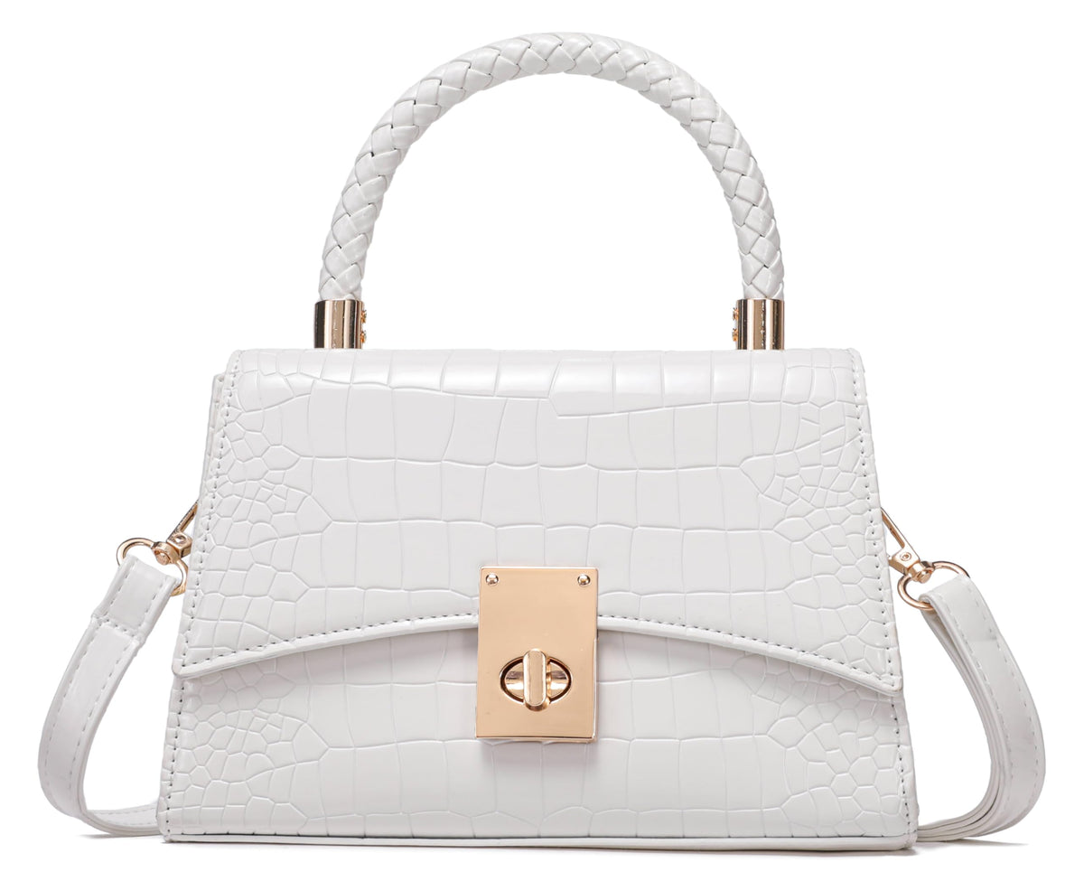 JHVYF Women Satchel Handbags Shoulder Bag Classic Small Crossbody Bags Ladies Cute Purses Satchels bag mini purse White bags