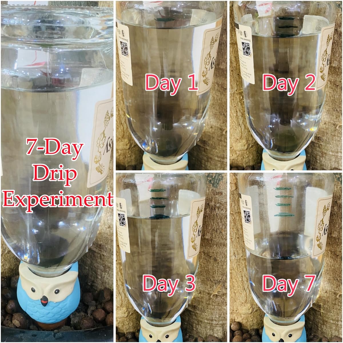 Qinsuikai 4 Pack Plant Watering Devices, Watering Can Shape Terracotta Watering Spikes, Vacation Self Watering Planter Insert, Automatic Plant Waterer for Indoor Outdoor Plants (Watering Cans)