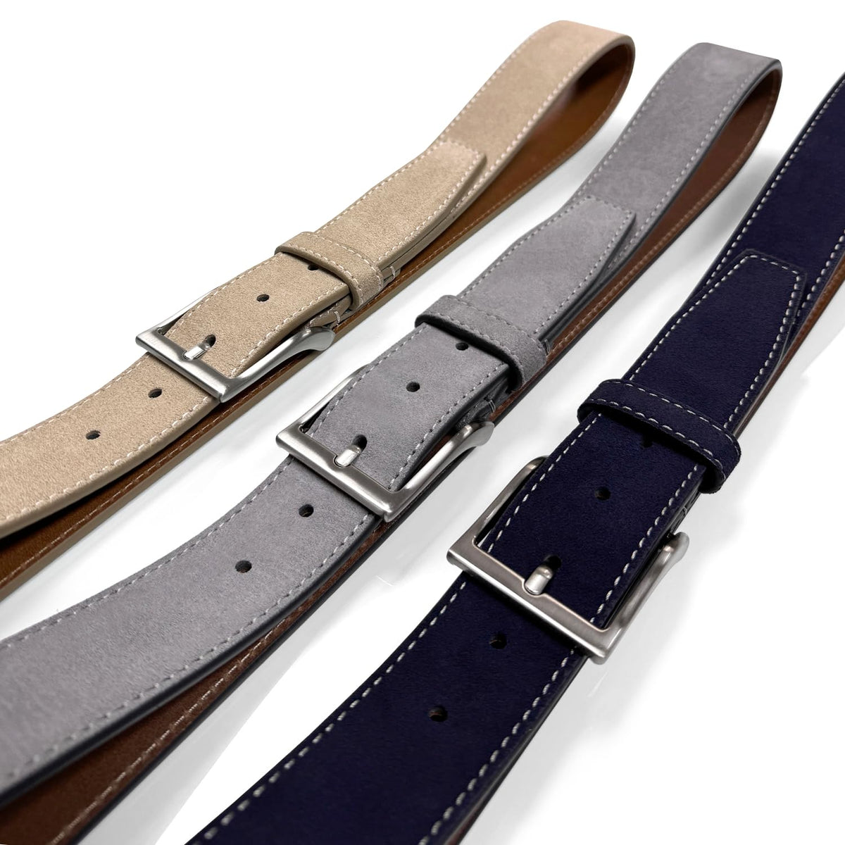 Belts.com 41104 Suede Belt Genuine Suede Leather Casual Jean Belt 1-1/2"(38mm) Wide (Taupe, 32)
