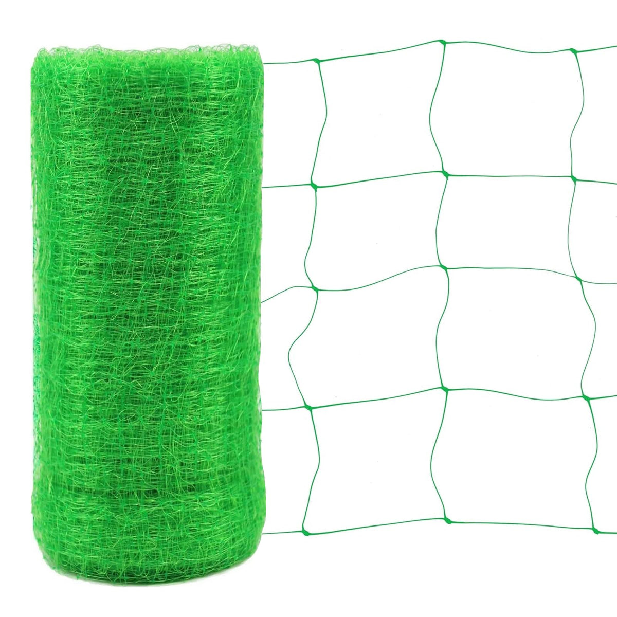 Toolazy Trellis Netting 79" x328' Green - Heavy Duty 6" Mesh Plant Support Net for Climbing Vegetables, Garden Trellis Roll for Tomato Cucumber Pea Bean Vine Grow Tent Scrog Hydroponic Use