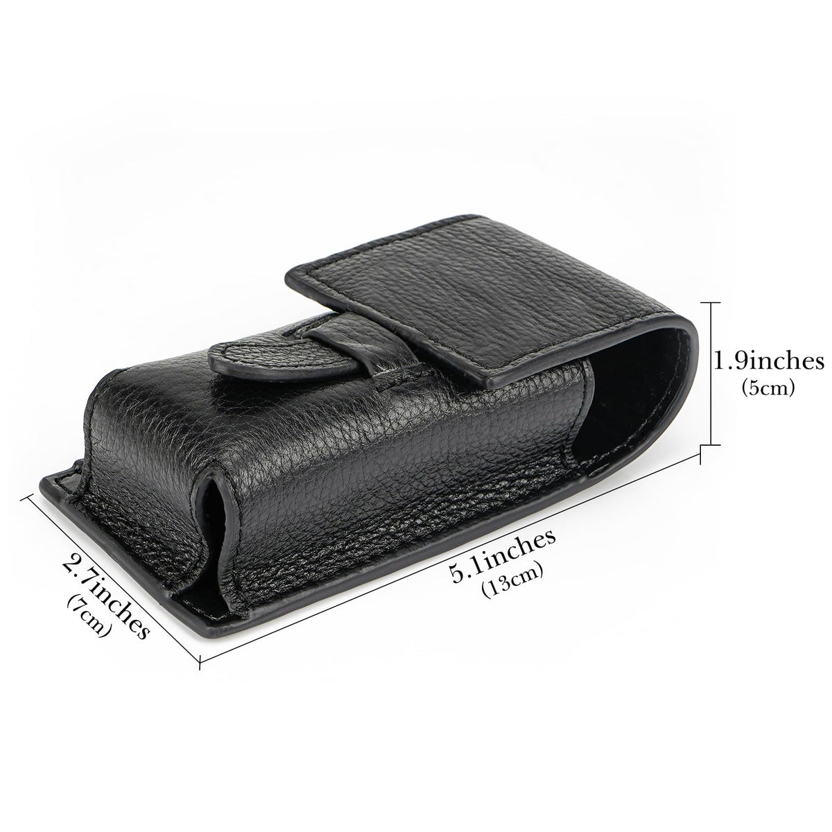 Linkidea Travel Shaving Brushes Storage Case, Portable Shaver Brush Organizer Bag, Shaving Brush Travel Holder for Standard Shave Brushes (Black)