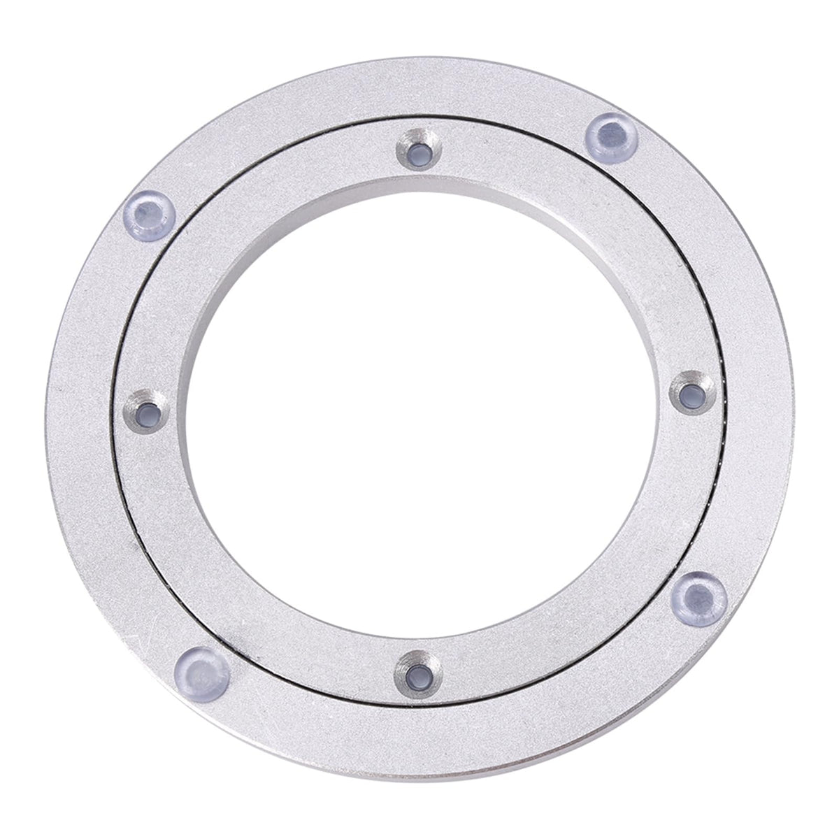 Heavy Duty Aluminium Alloy Rotating Bearing Plate, Round Table Turntable for Dining Cake Display TV Stand, Smooth Swivel Base with Pre Drilled Holes for Easy Mounting (8 inches*H8.5MM)