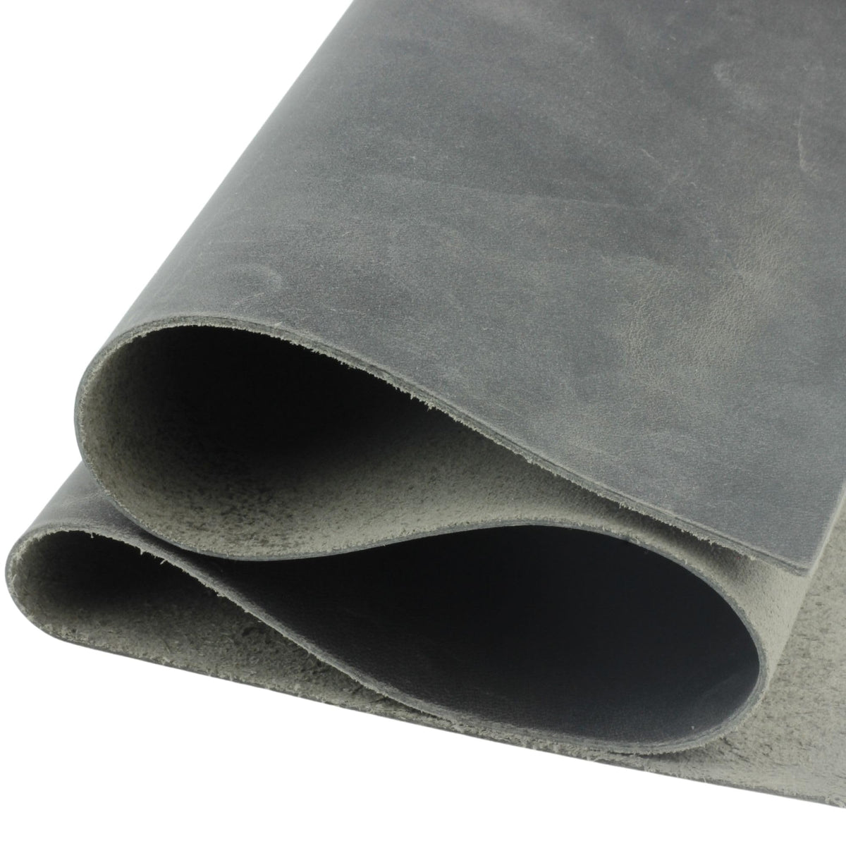 Toprank Genuine Leather Sheets for Crafts 6"X12" Precut Full Grain Leather Tooling Leather (1.6mm) Cowhide Leather Pieces Square, Gray