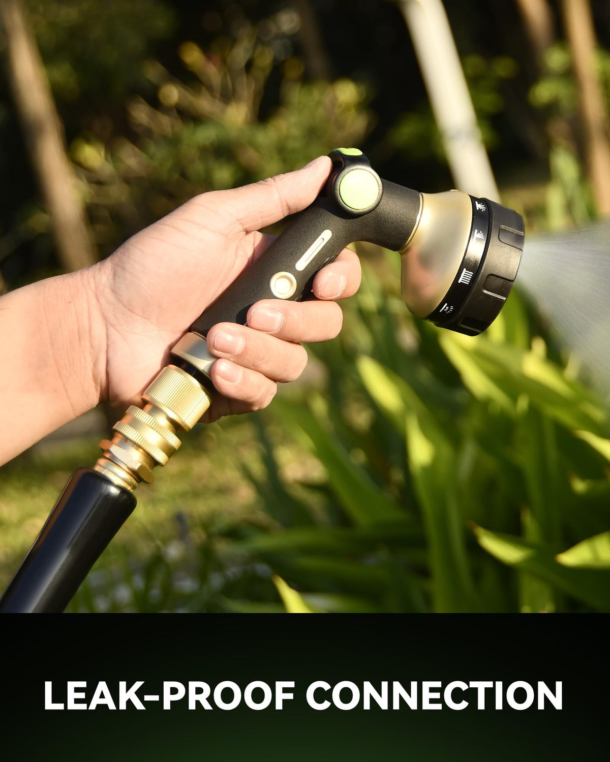 RainPoint Quick Connect Hose Fittings 3/4" GHT - Solid Brass Garden Hose Connectors, No-Leak Design & Universal Fit for Instant Connection (6 Sets)
