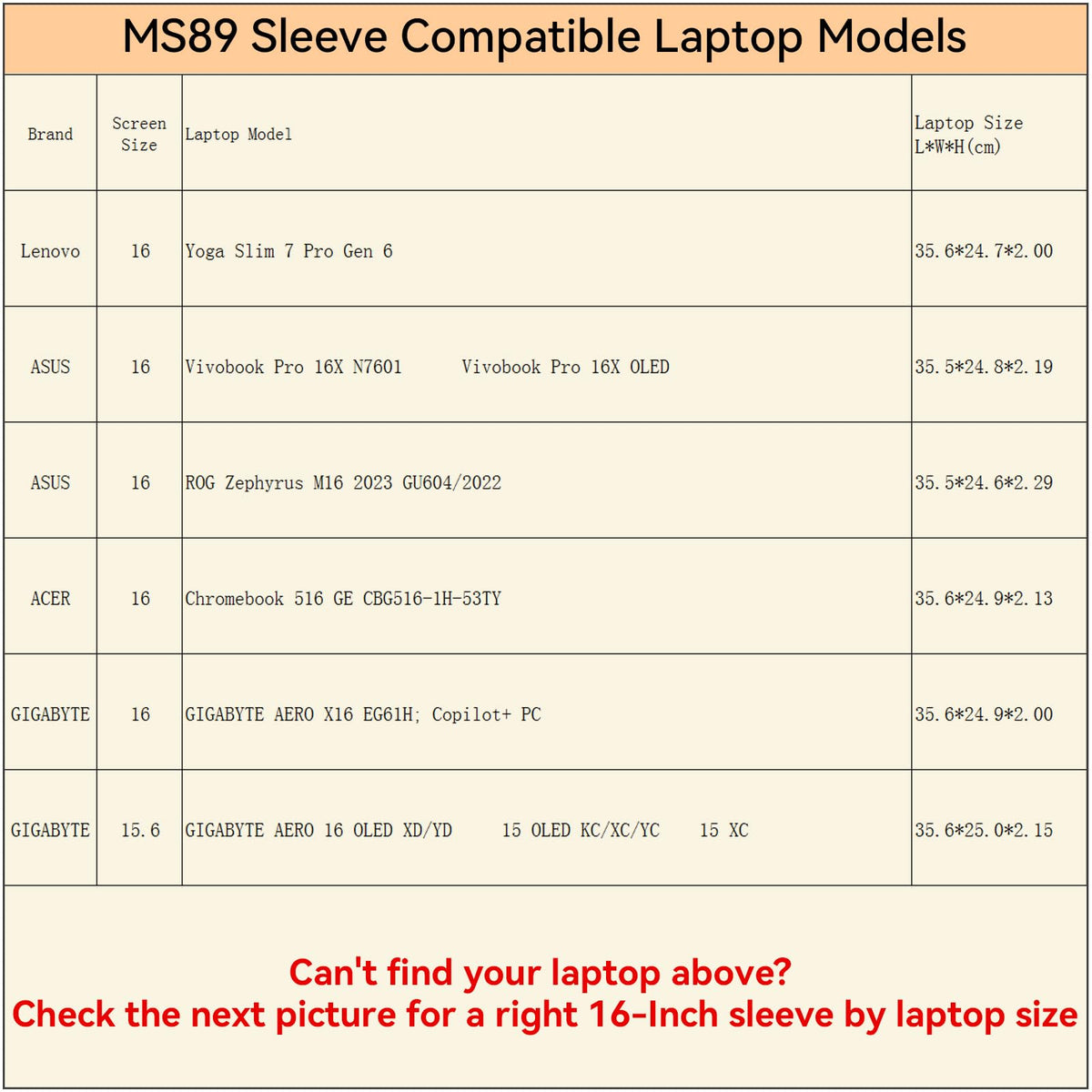 Smatree MS89 Hard Protective 16 inch Laptop Sleeve Case Compatible for Lenovo Yoga 7 Pro, ASUS ROG Zephyrus M16/Vivobook Pro 16X, ACER Chromebook 516, GIGABYTE AERO 15/16/X16