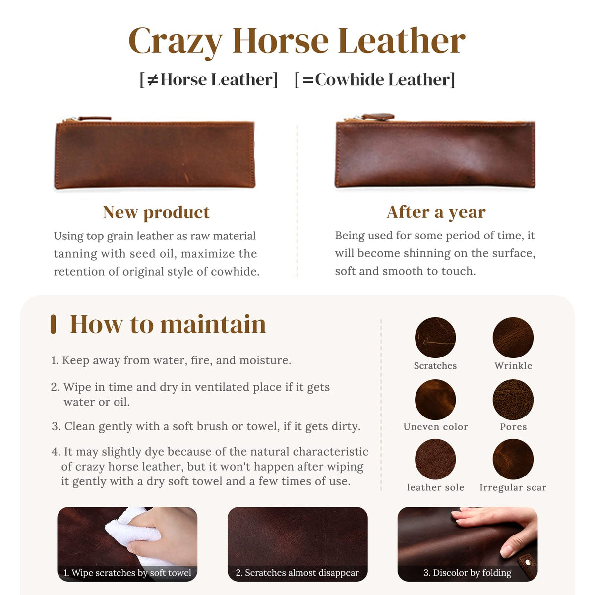 S-ZONE Sling Bag for Women Men Genuine Leather Vintage Crossbody Chest Bags Backpack Daypack Outdoor Travel