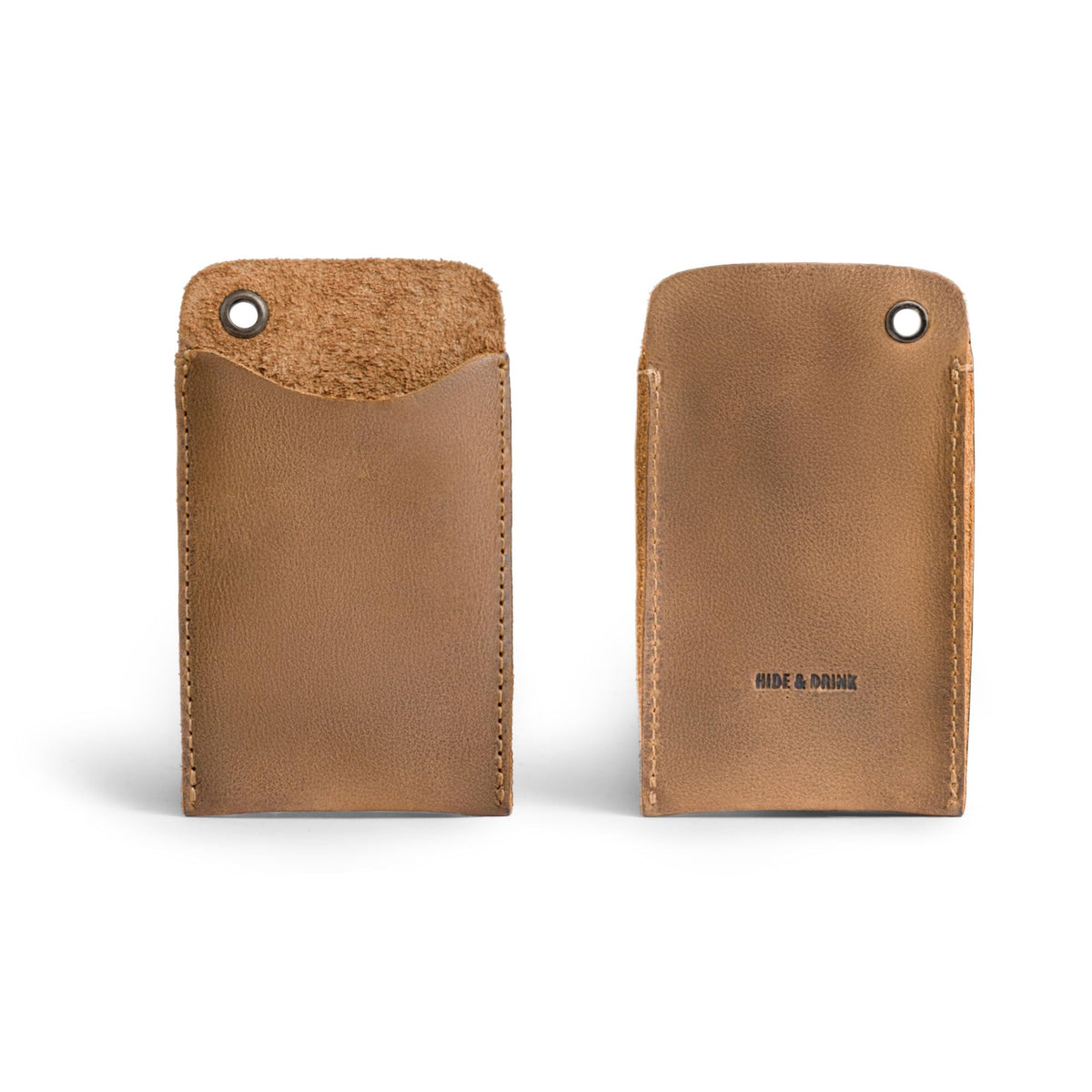 Hide & Drink, EDC Pocket Slip, Multitool Sleeve & Pen Holder for Everyday Use, Camping Accessories, Small Tool Organizer, Full Grain Leather, Handmade, Single Malt Mahogany