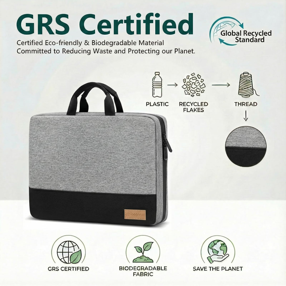 bagasin Laptop Sleeve Case, 15 15.6 16 inch TSA Laptop Sleeve Water Resistant with 4-Layer Protection, Computer Carrying Bag Compatible with MacBook, HP, Dell, Lenovo, Asus Notebook