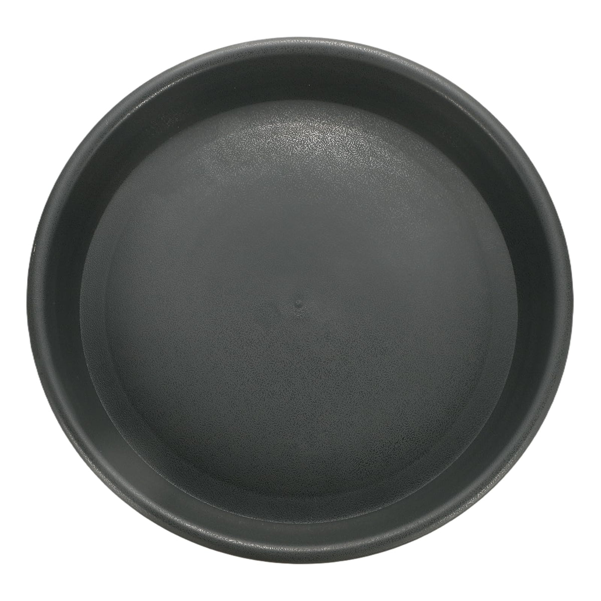 HARFINGTON Plastic Plant Saucer 10.5" Round Drip Trays Flower Pot Saucers Flower Base Bottom Drainage Tray for Indoors Outdoors Planters, Gray-Black