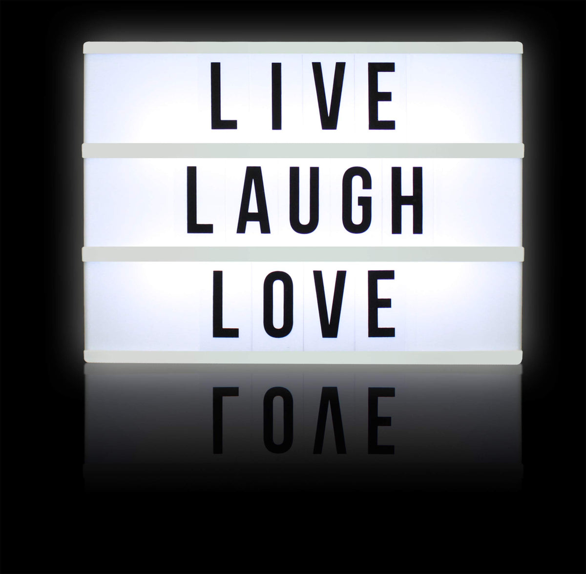 Northpoint Cinema Style 10-LED Home Decor Large Light Box with 109 Letters and Characters, Wall Mounted or Tabletop, Battery or USB Powered, White
