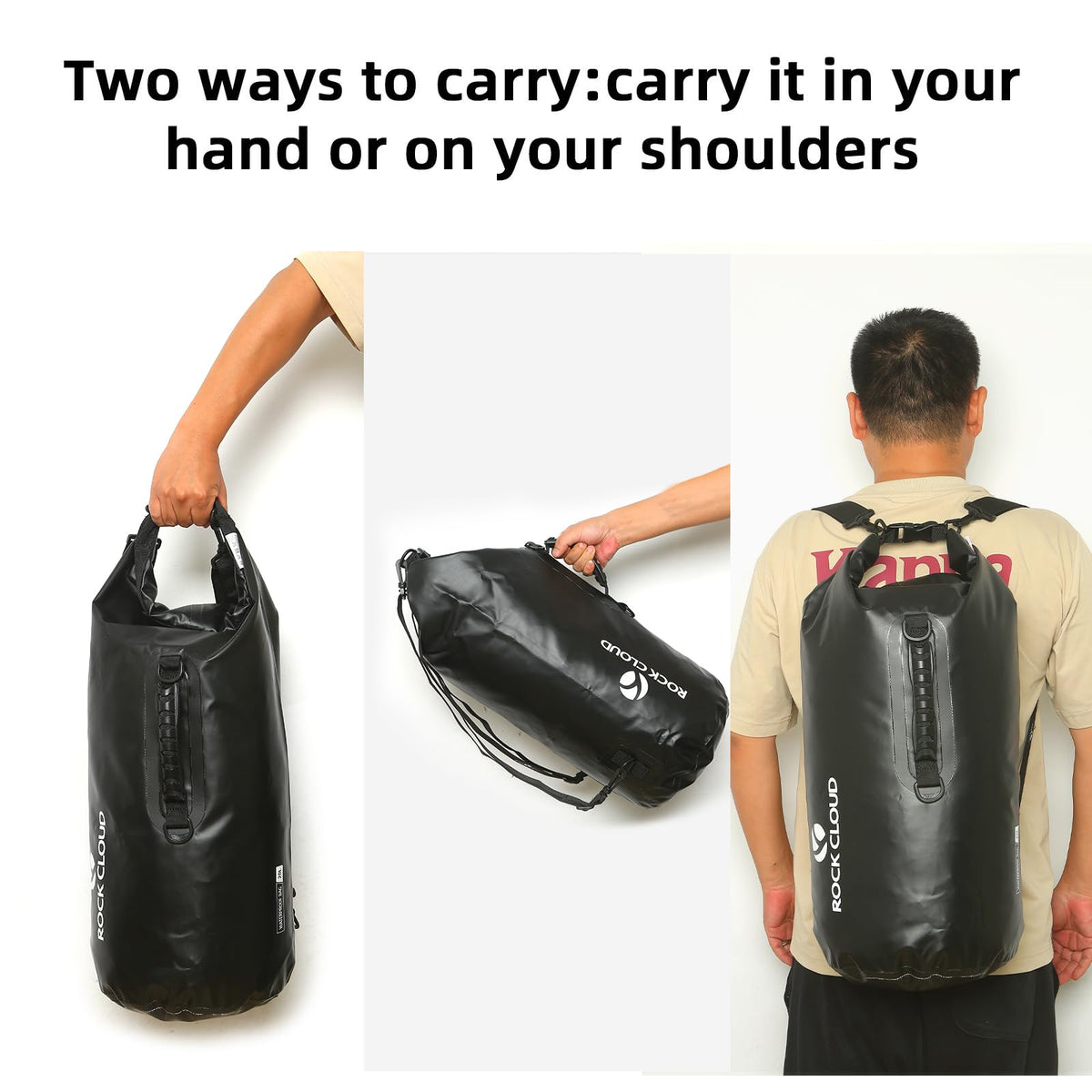 ROCK CLOUD Dry Bag Waterproof 10L Dry Sack for Kayaking Rafting Boating Beach Surfing Swimming Canoe Camping Hiking Fishing Ski