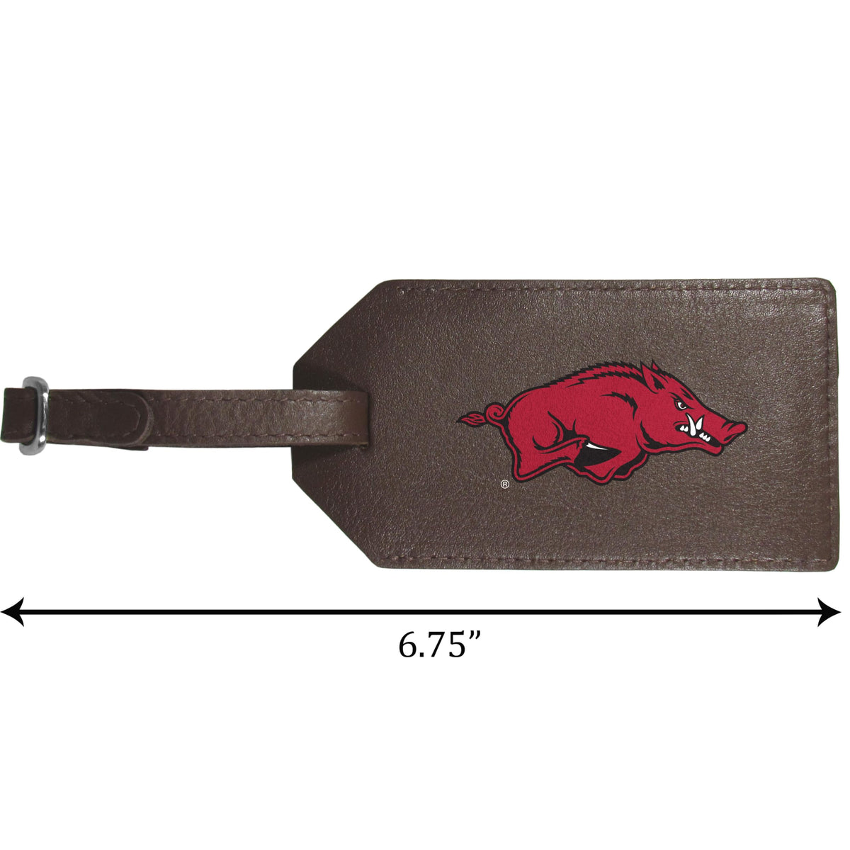 Siskiyou Arkansas Razorbacks Leather Luggage Strap, One Size, Team Colors