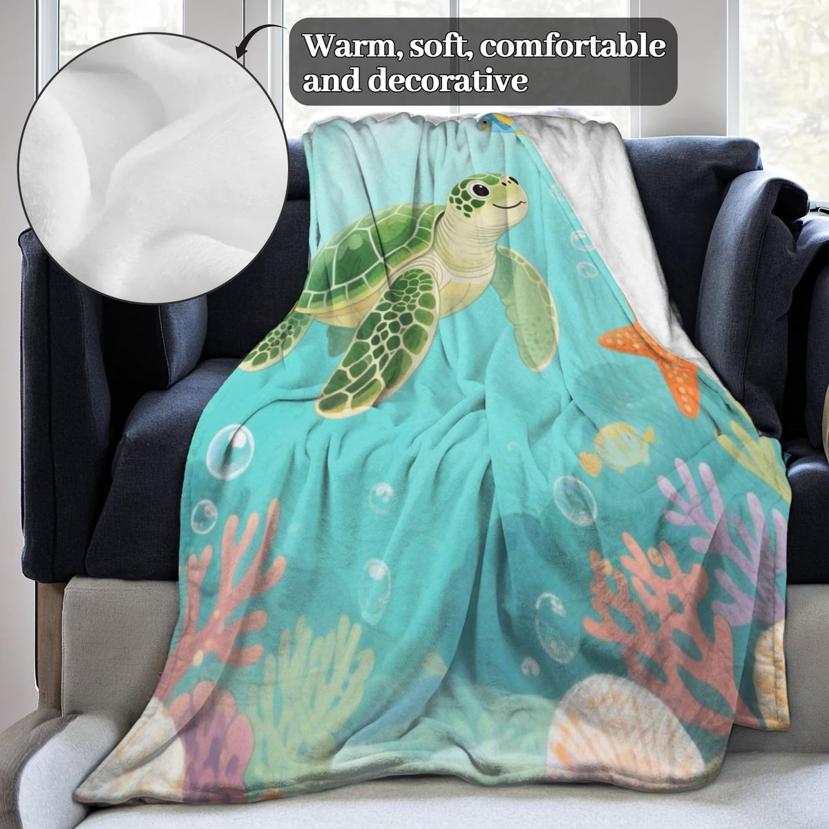 Cute Gorilla Pattern Fleece Blanket for Boys Girls Kids, Cozy Soft Jungle Animal Theme Blankets Gifts for Women, Adults, for Bedroom, Travel, Camping, Sofa, Room Decor 50x60 in
