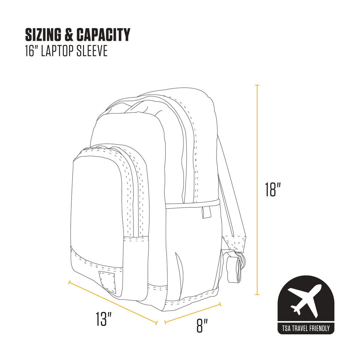 Carhartt 25L Classic Laptop Backpack, Durable Water-Resistant Pack W/ 16" Laptop Sleeve and Multiple Organizational Compartments, Black