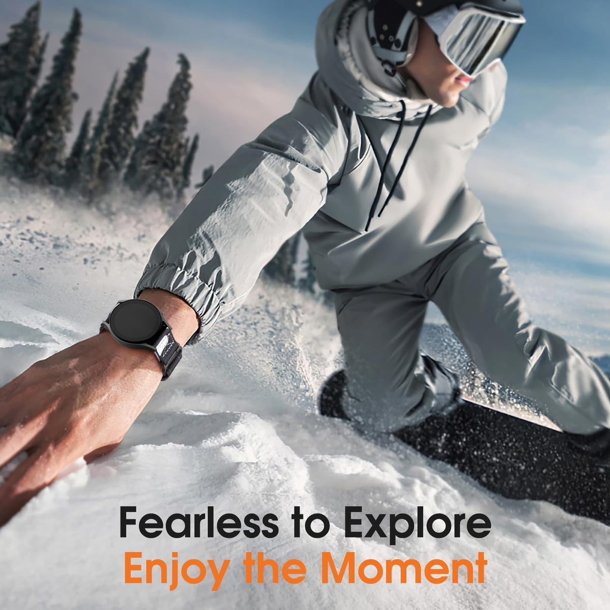 Bandletic 20mm Band Compatible with Samsung Galaxy Watch 7/6/5/4 44mm 40mm/FE 40mm/6 Classic 47mm 43mm/5 Pro/4 Classic/3 41mm, Military Rugged Nylon Sport Strap