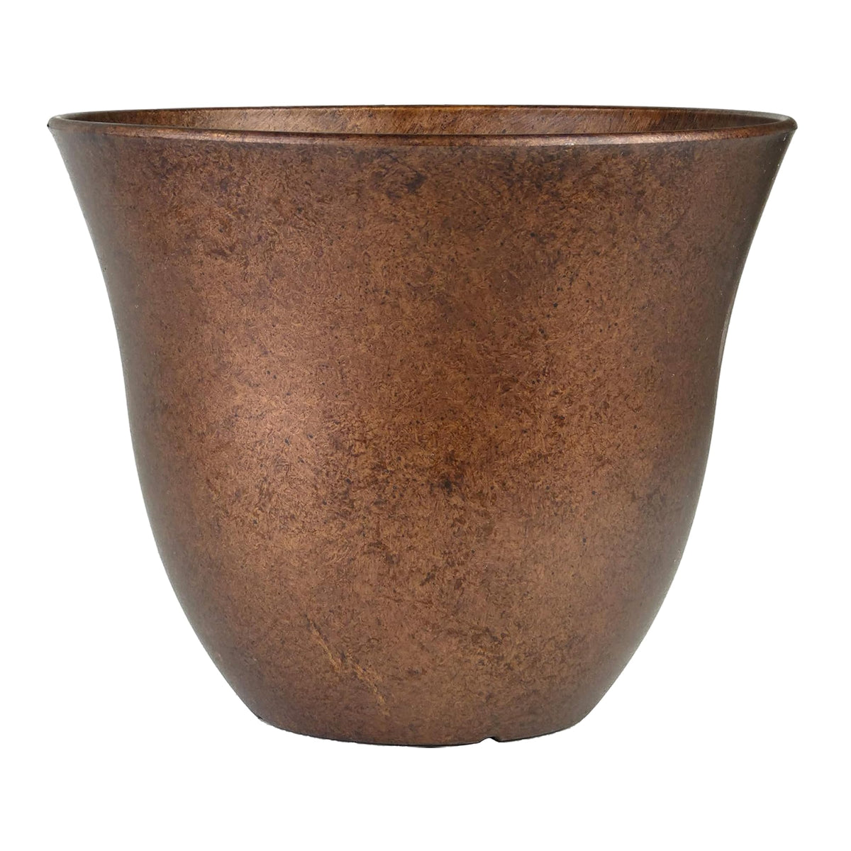 Classic Home and Garden by Growscape Honeysuckle Resin Planters - Lightweight Indoor & Outdoor Plant Pots - UV-Resistant Plastic Flower Pots - Pot Planters for Flowers & Herbs (13" Distressed Copper)
