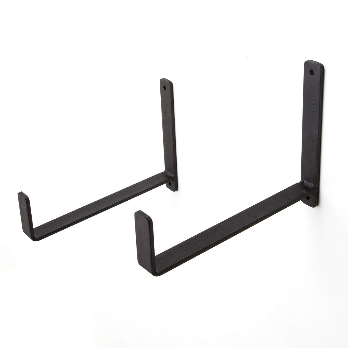 10" Shelf Window Box Wall Bracket - (Pair)- Black