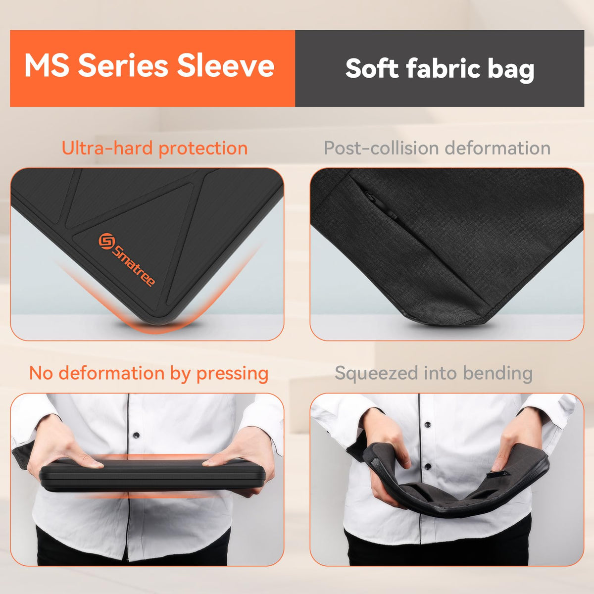 Smatree MS50T Hard Protective 14 inch Laptop Sleeve Case Compatible for HP OmniBook X/ZBook, Lenovo ThinkPad/Yoga, DELL Pro 14 Plus/Latitude, ASUS ExpertBook/Zenbook, for MacBook/MSI/ACER