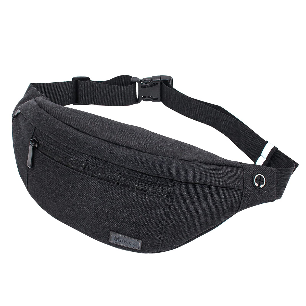 MOBICO Large Crossbody Fanny Pack for men women with 4-Zipper Pockets,Waist bag for Workout Traveling Hiking Running Walking Outdoors Sport Fishing Waist Pack…