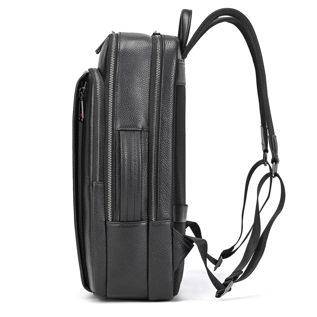 JulBean Laptop Leather Travel Backpack For Men Carry On Back Pack For Business Work computer Backpacks Fit 15.6" Laptop