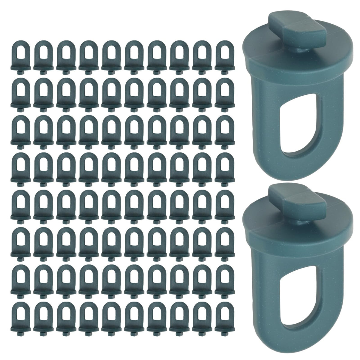 Saihisday 150Pcs Greenhouse Hooks Hanger Kit - Twist Clips for Aluminium Greenhouse Insulation