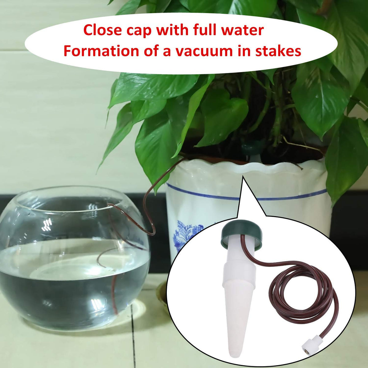 HESTYA 16 Pack Plant Self Watering Stakes Insert Automatic Watering Devices Self Watering Spikes Indoor Outdoor Plant Watering for Vacation