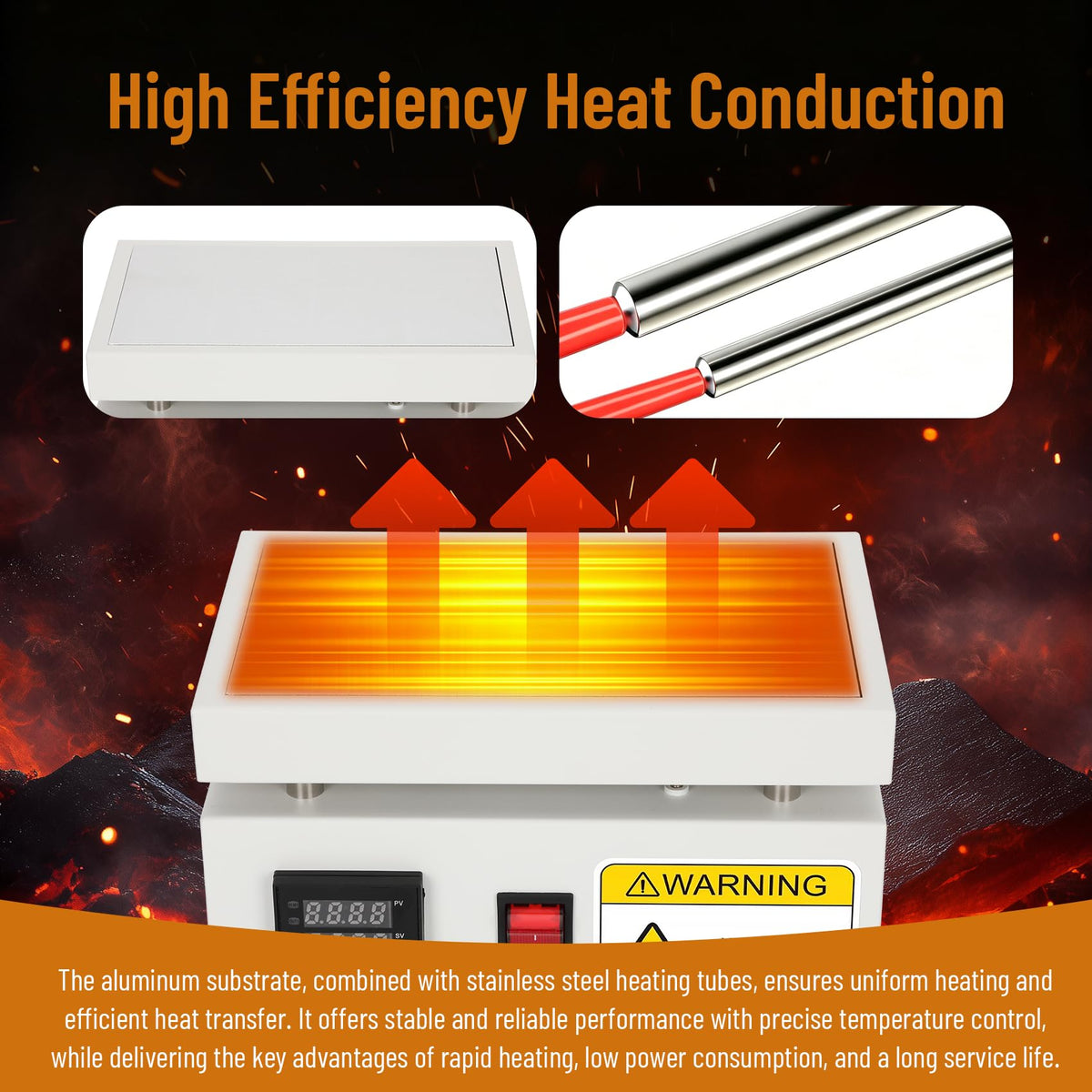 Cellophane Wrapping Machine, Manual Cellophane Overwrapping Machine, Desktop Heating Sealing Machine with PID Temperature Control for BOPP/PVC Film Used on Perfume, Cosmetics, and Action Figure Boxes