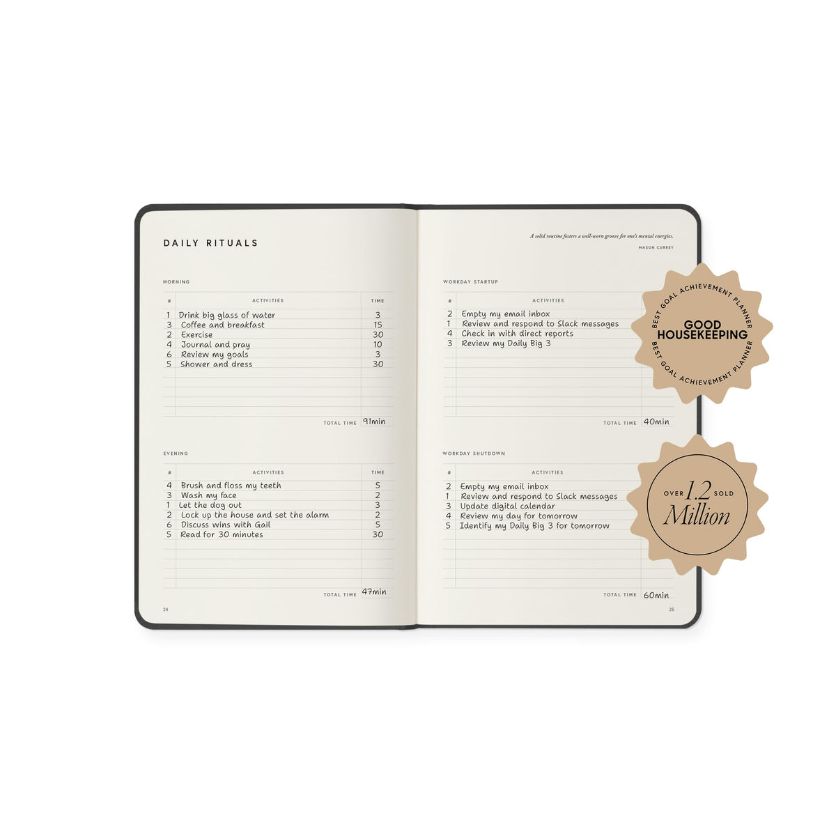 Full Focus Oatmeal Linen Planner by Michael Hyatt - The #1 Daily Planner to Set Annual Goals, Increase Focus, Eliminate Overwhelm, and Achieve Your Biggest Goals - Hardcover
