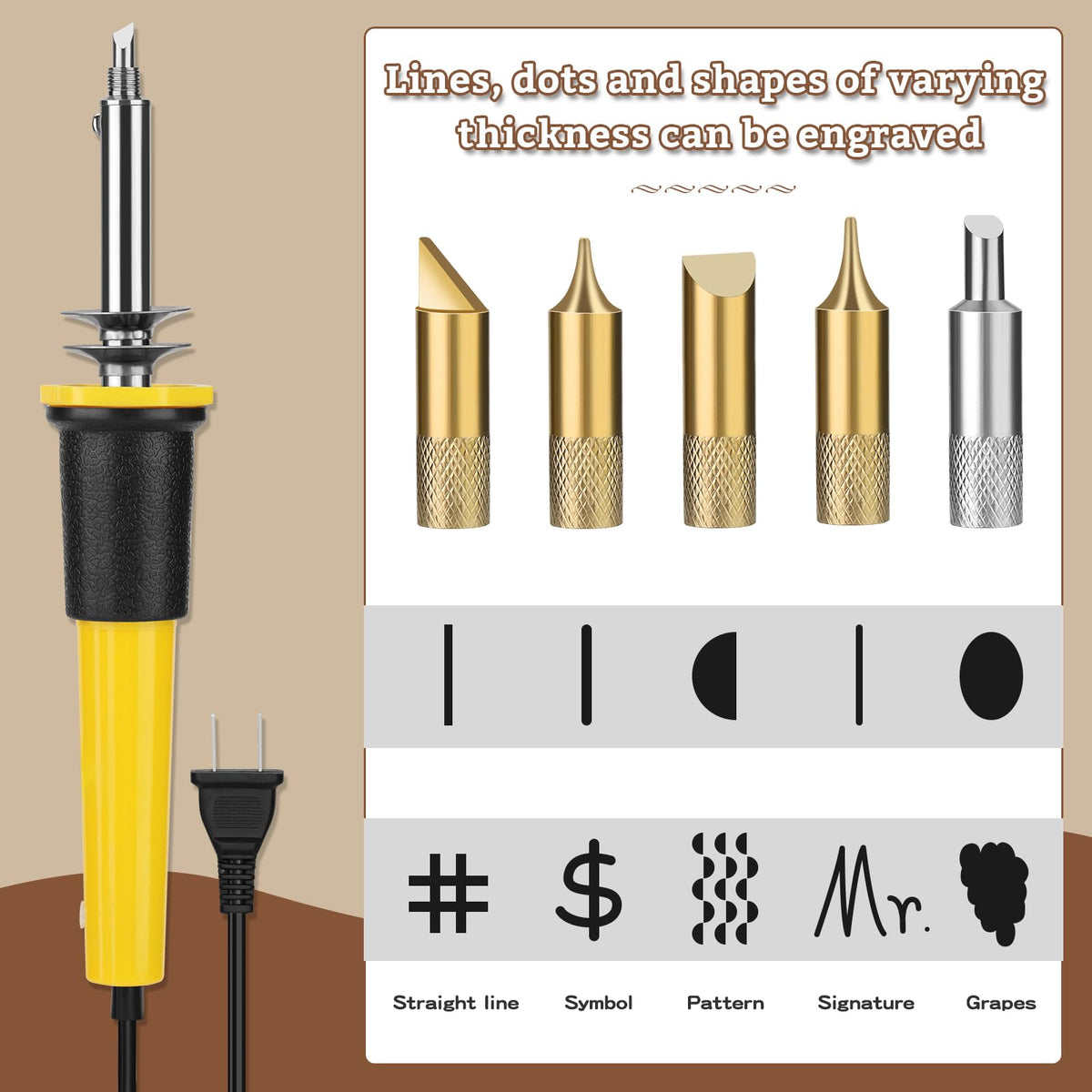 Leather Stamping Tools, Leather Carving Set, Working Kit for Beginners with Wood Burning Kit, Stamp Punch Set and Adjustable Swivel Knife, Carving Working Saddle Making