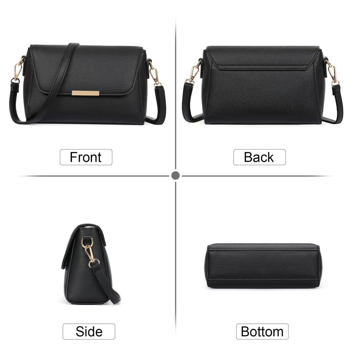FALAN MULE Small Crossbody Bags for Women PU Leather Purses Trendy Shoulder Handbags