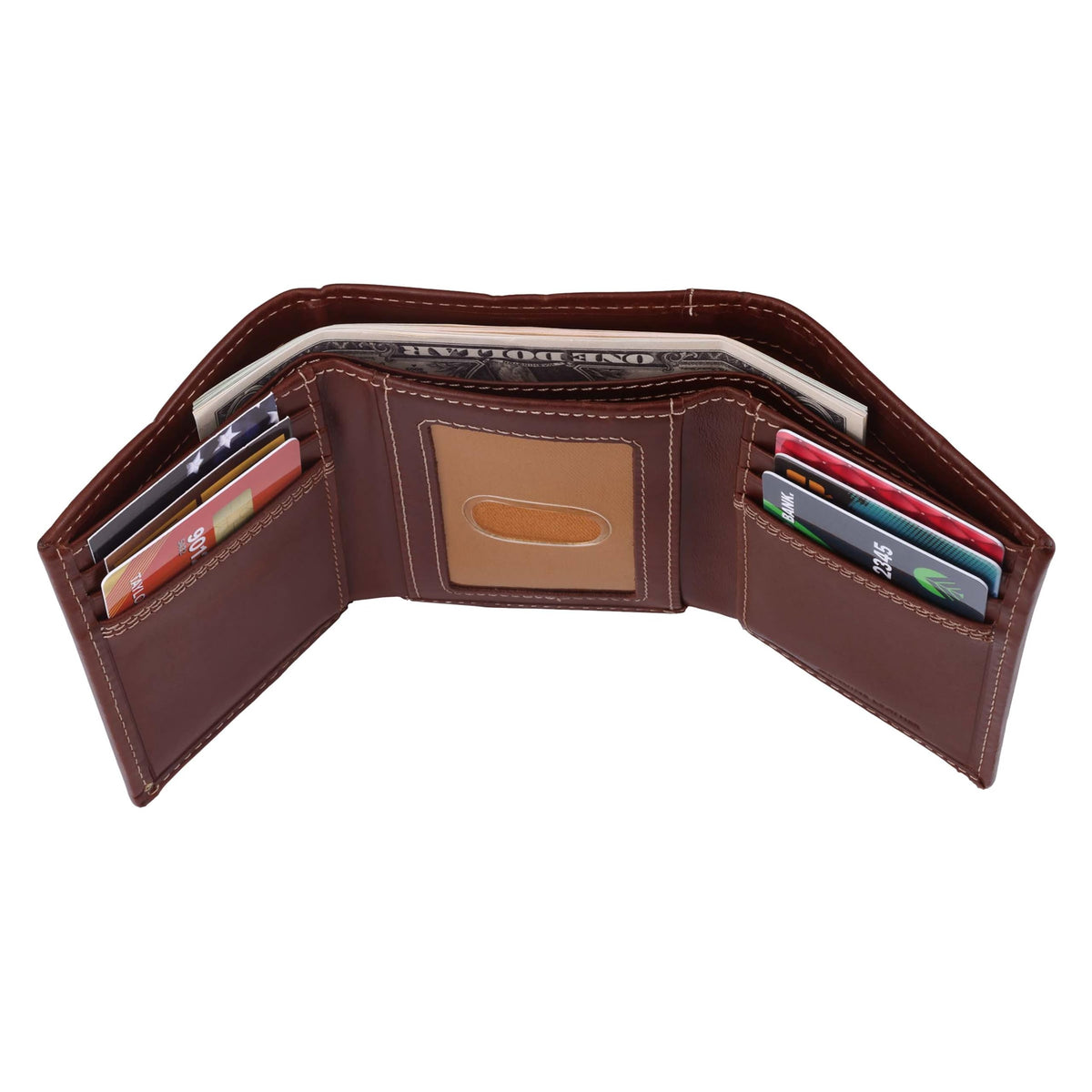 Carhartt Men’s Leather Triple Stitch Wallet, Durable Full-Grain Leather Bifold, Trifold & Rodeo Styles, Gifts for Men
