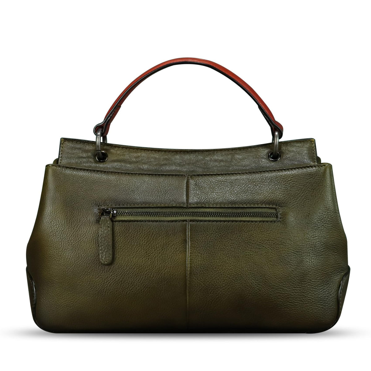 Genuine Leather Handbag Satchel for Women Retro Leather Crossbody Bag Pouch Vintage Ladies Handbag Purse (GreenRF)