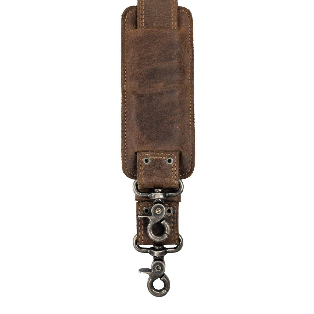 Hide & Drink, Full Grain Leather Adjustable Strap Replacement for Messenger, Duffle and Crossbody Bag, Handmade Shoulder Strap for Men and Women, Bourbon Brown
