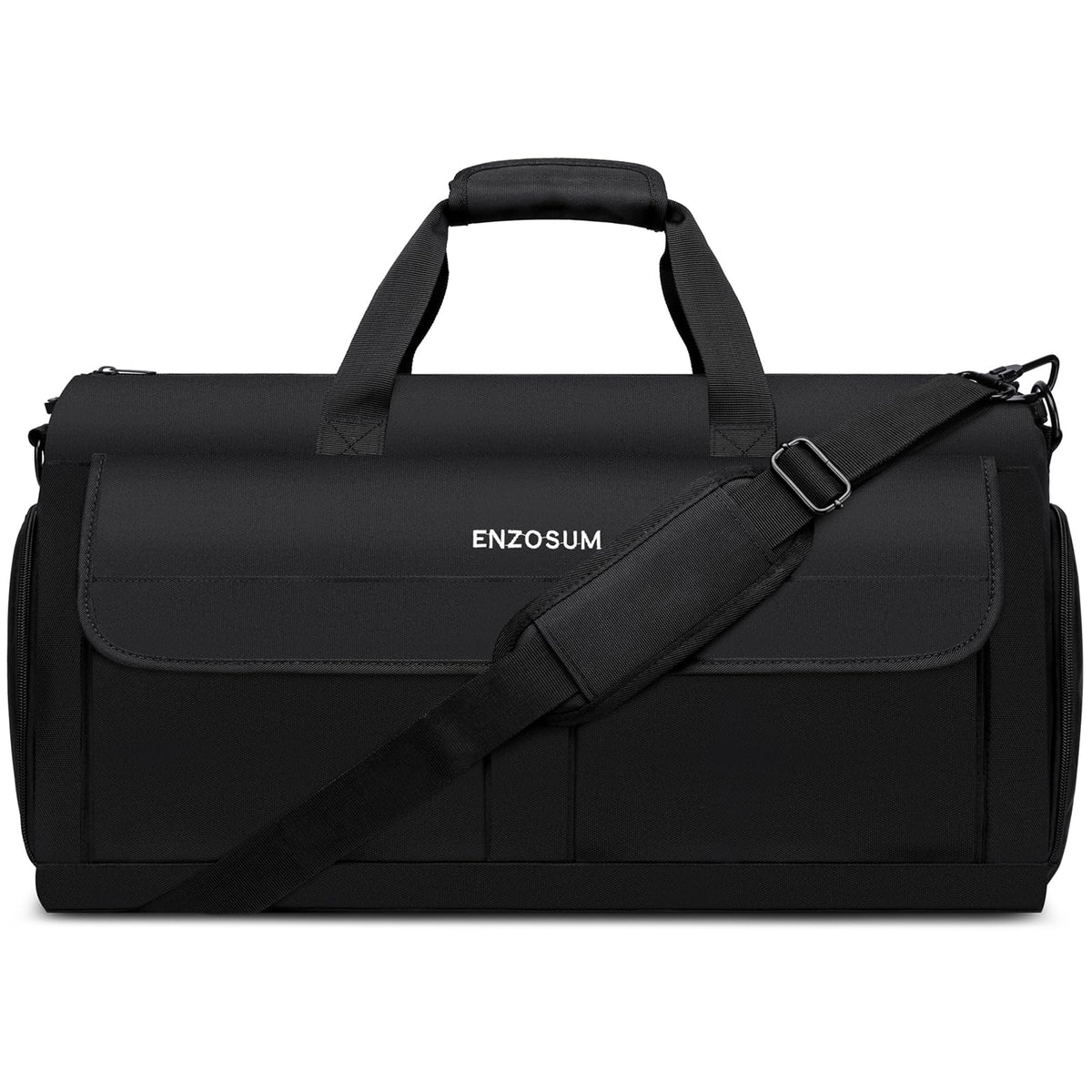 Garment Bags for Travel Large Suit Bag for Men Carry On Garment Bag Convertible Garment Duffle Bag with Shoes Compartment,2 in 1 Hanging Dress Suitcase Suit Travel Bags,Black