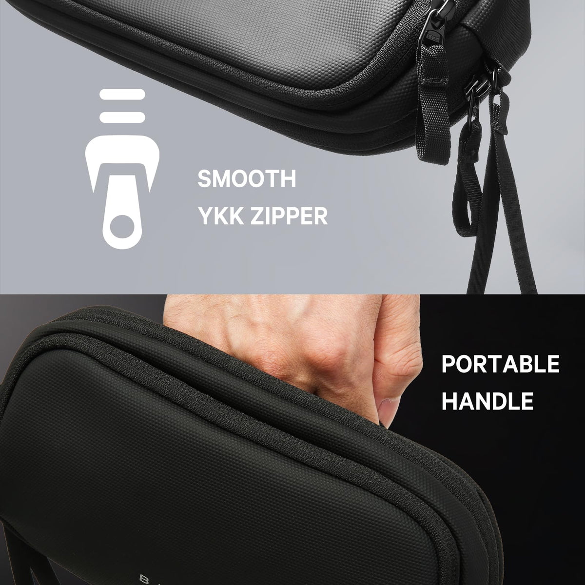 BANGE Electronics Organizer Travel Case, Water Resistant Travel Bag, Tech Pouch Accessories Organizer for Cable,Cord, Phone, Cables, USB Flash Drive, Daily Items