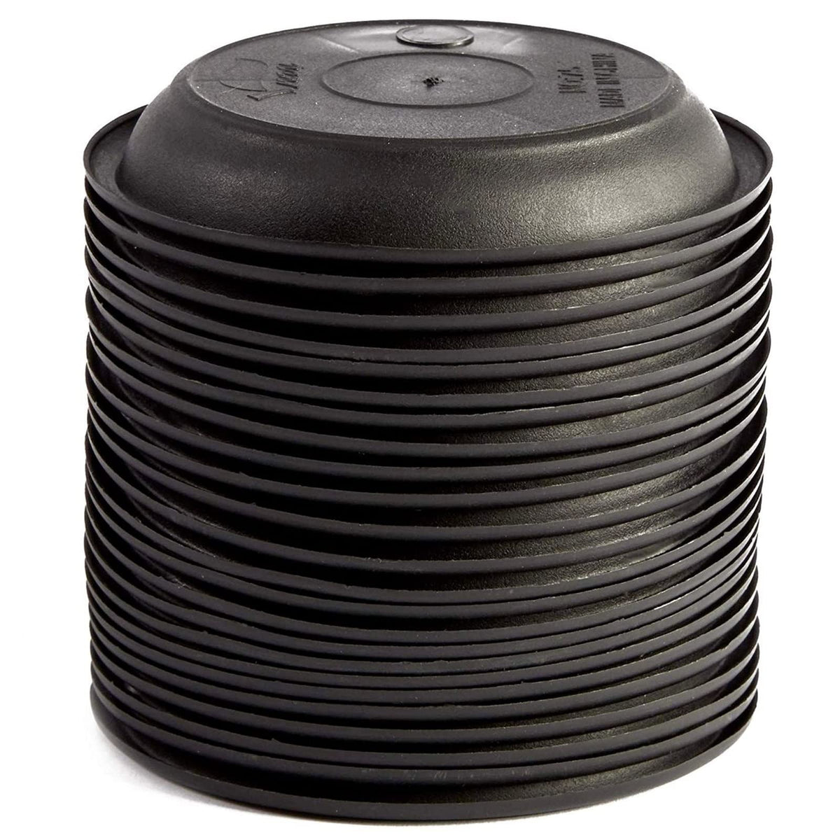 Juvale 24 Pack Small Plastic Plant Saucers for Pots, 4 Inch Drip Tray for Planter, Indoor, Outdoor Flowers (Black)
