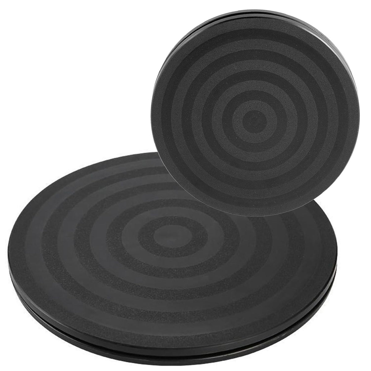 2 Pack Bonsai Turntable, Heavy Duty Rotating Swivel Stand, Lazy Susan Turntable with Steel Ball Bearings, Garden Swivel Stand Turntable for Model/TV/Monitors(20cm/8")