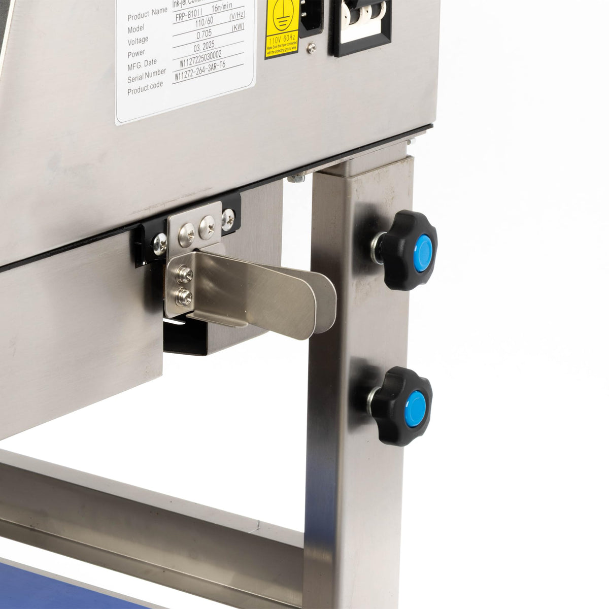 U.S. Solid Continuous Band Sealer with Inkjet Printer, Automatic Vertical Bag Sealing Machine, 0.39" Sealing Width, 0-16 m/min, 0-572°F, for PVC/Mylar Commercial Industrial Packaging