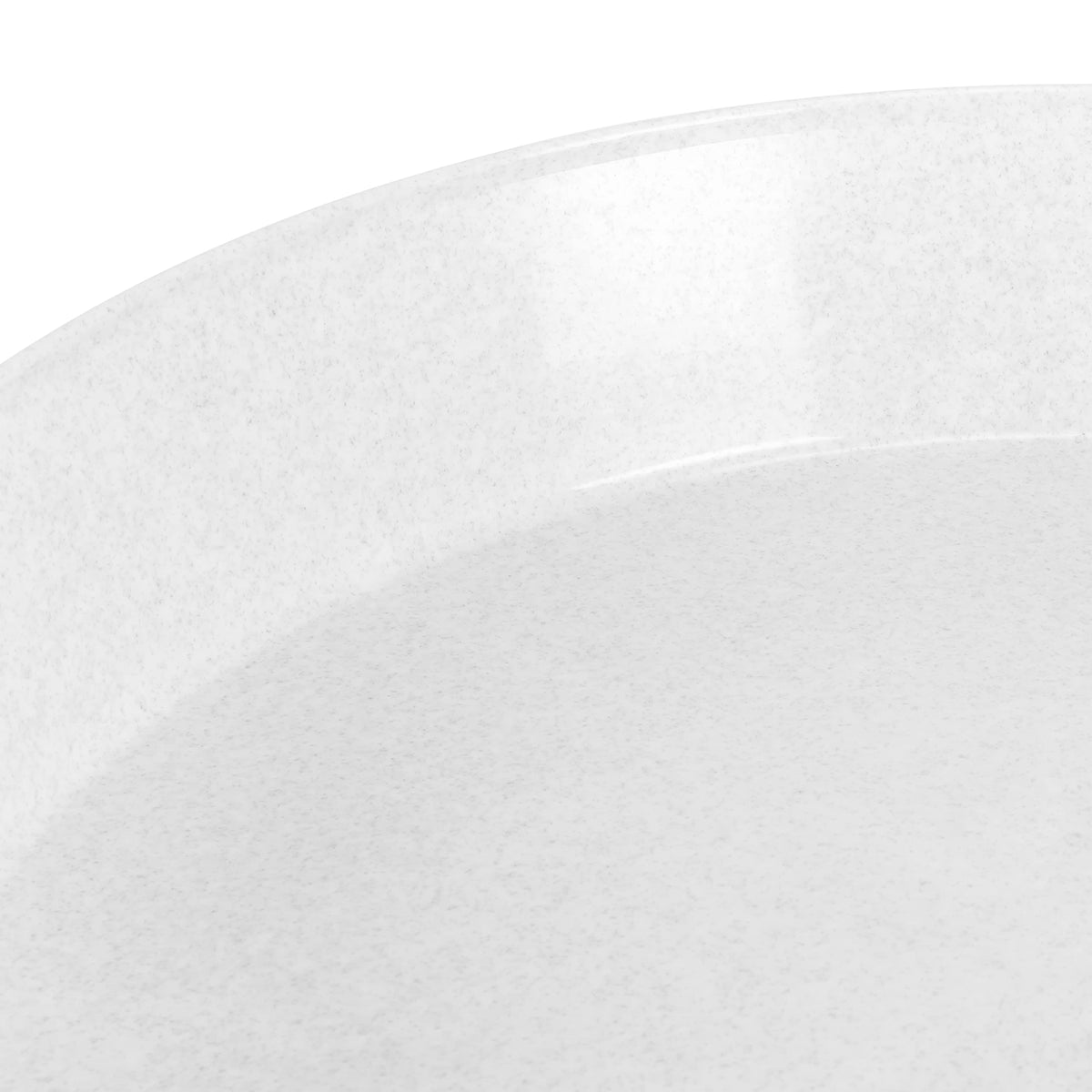 Austin Planter 5 14 Inch (12.14in Base) Plant Saucers - White Granite Colored Polypropylene Made in USA