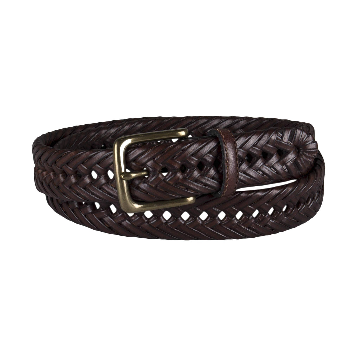 Tommy Hilfiger Men's Braided Belt, Tan, 32