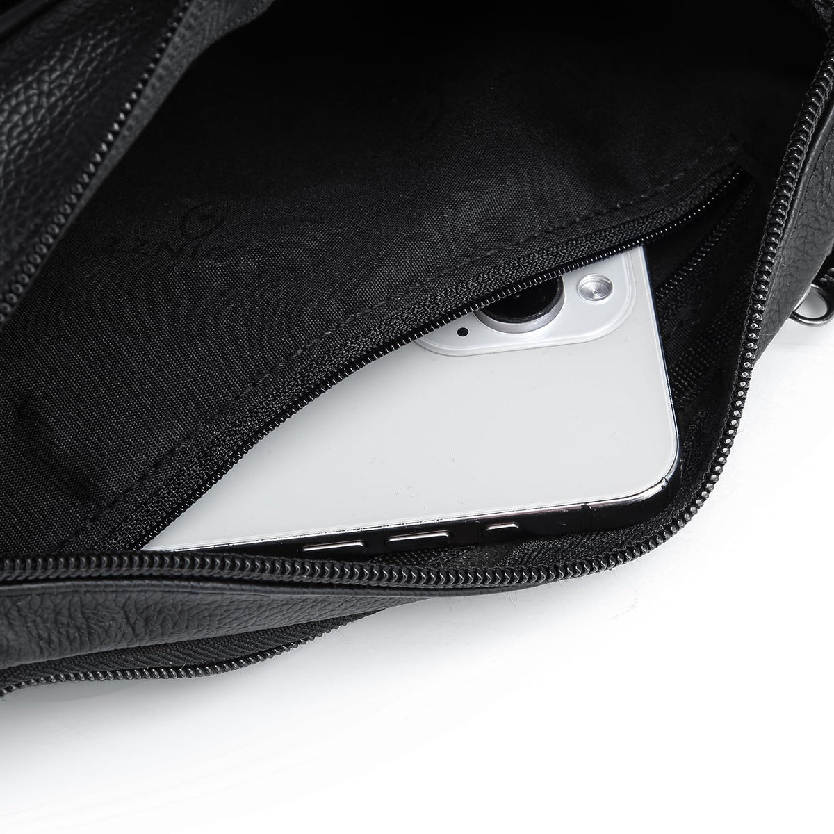 ZZNICK Genuine Leather Fanny Pack/Waist Bag/Organizer with Adjustable Belt, Multiple Pockets For Men and Women
