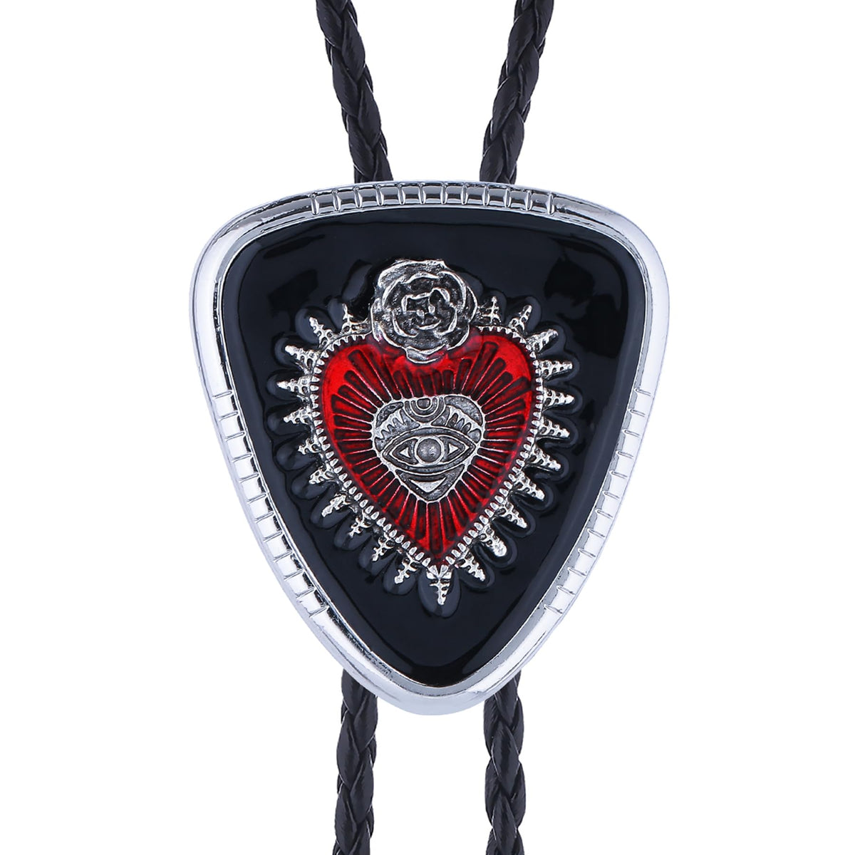 GelConnie Bolo Tie Black Vincent Vega Bolo Tie for Men Women Goth Cowboy String Ties Western Bolero Ties Men