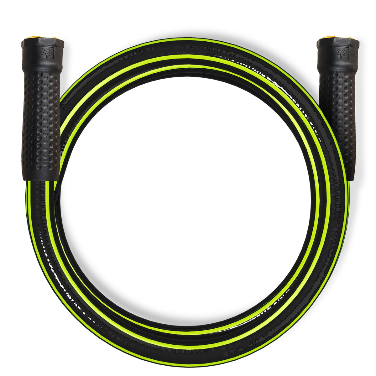 Worth Leader Short Garden Hose 5/8 in. x 4 ft. -No Kink, Flexible, Leakproof, Both Female Fittings -Heavy Duty Durable PVC Lightweight Water Pipe with Brass Aluminum Ends for Household & Yard Use