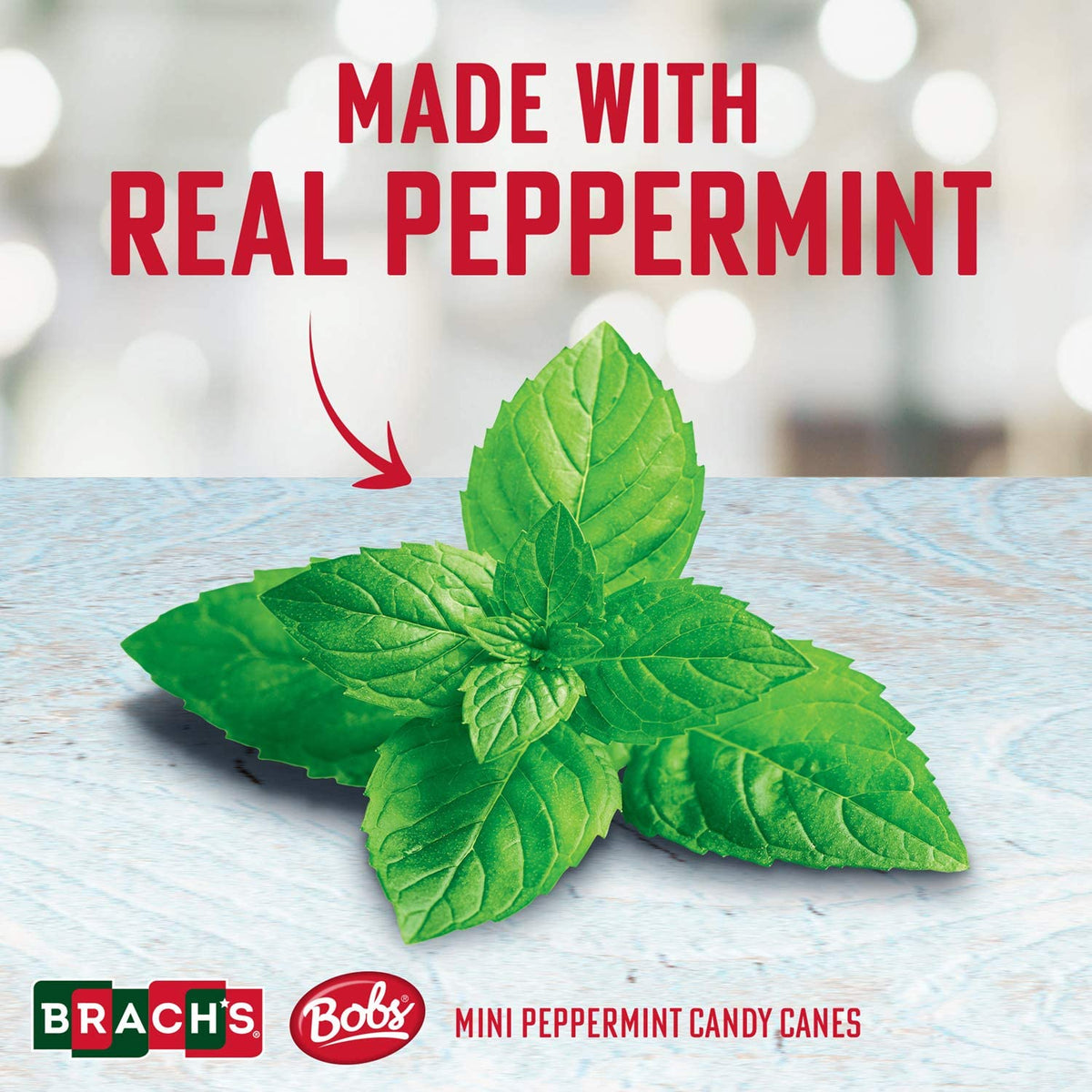 Brachs Mini Peppermint Candy Canes - Mini Candy Canes Individually Wrapped - Bulk Christmas Candy Canes - Bulk Candy Box (Pack of 35)