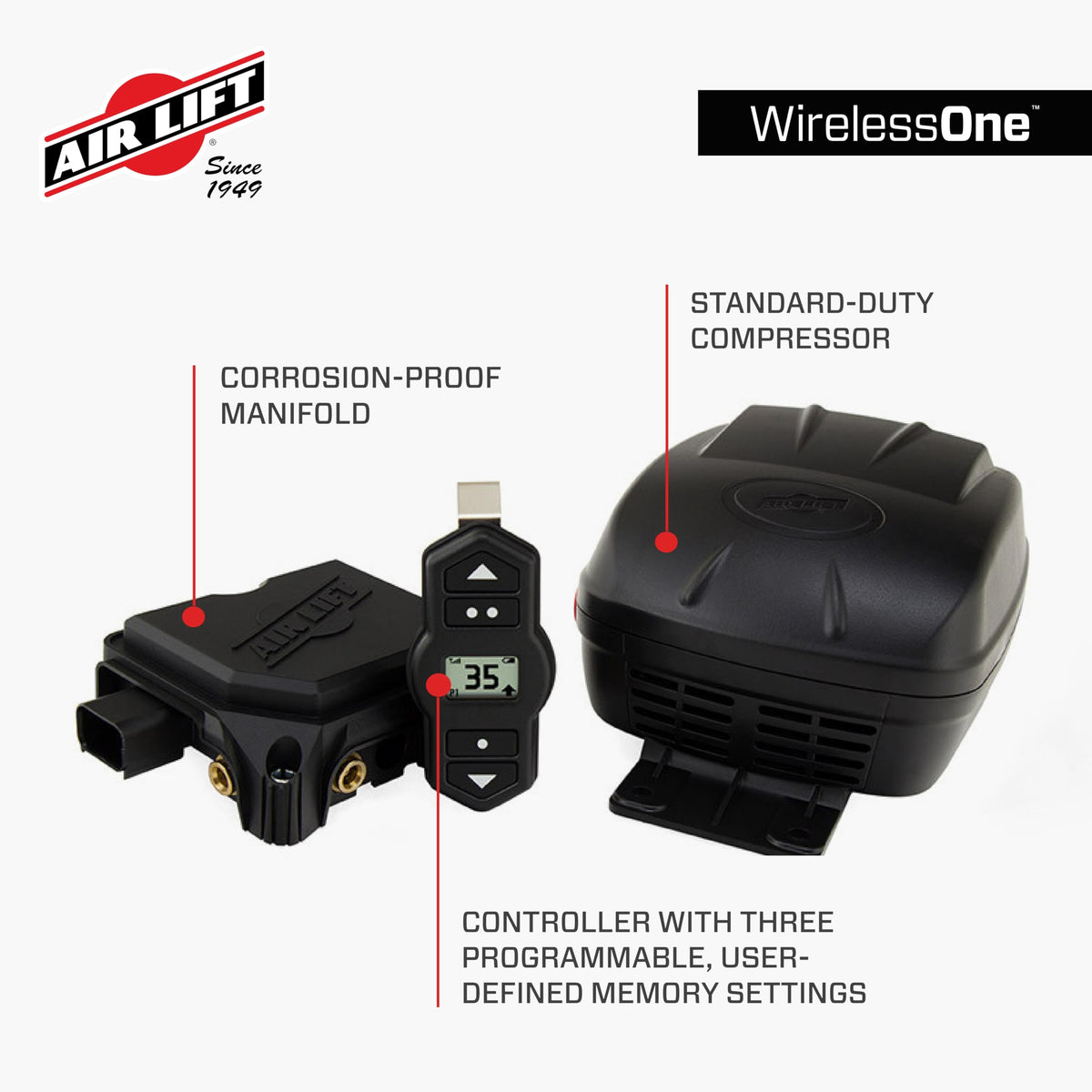 Air Lift 25980 WirelessOne (2ND Generation) [Replaces 25870]