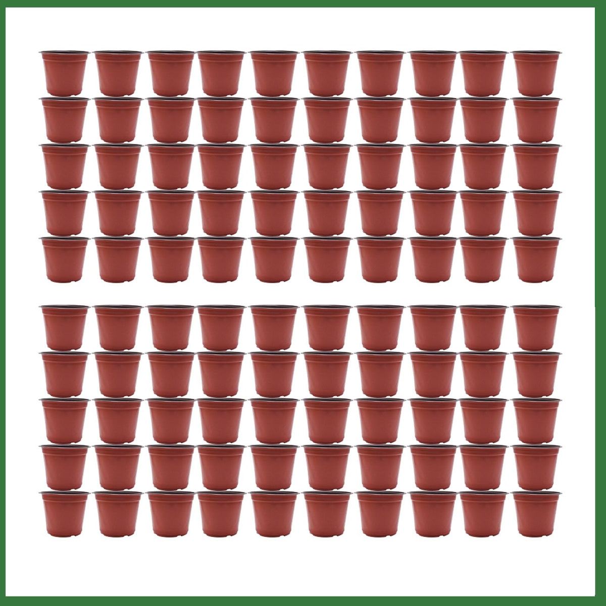 raseparter 100Pcs 6.3In Plastic Plants Pot Seed Starting Pots Indoor Outdoor Seeding for Cutting Seedling Cultivation and Initial Planting