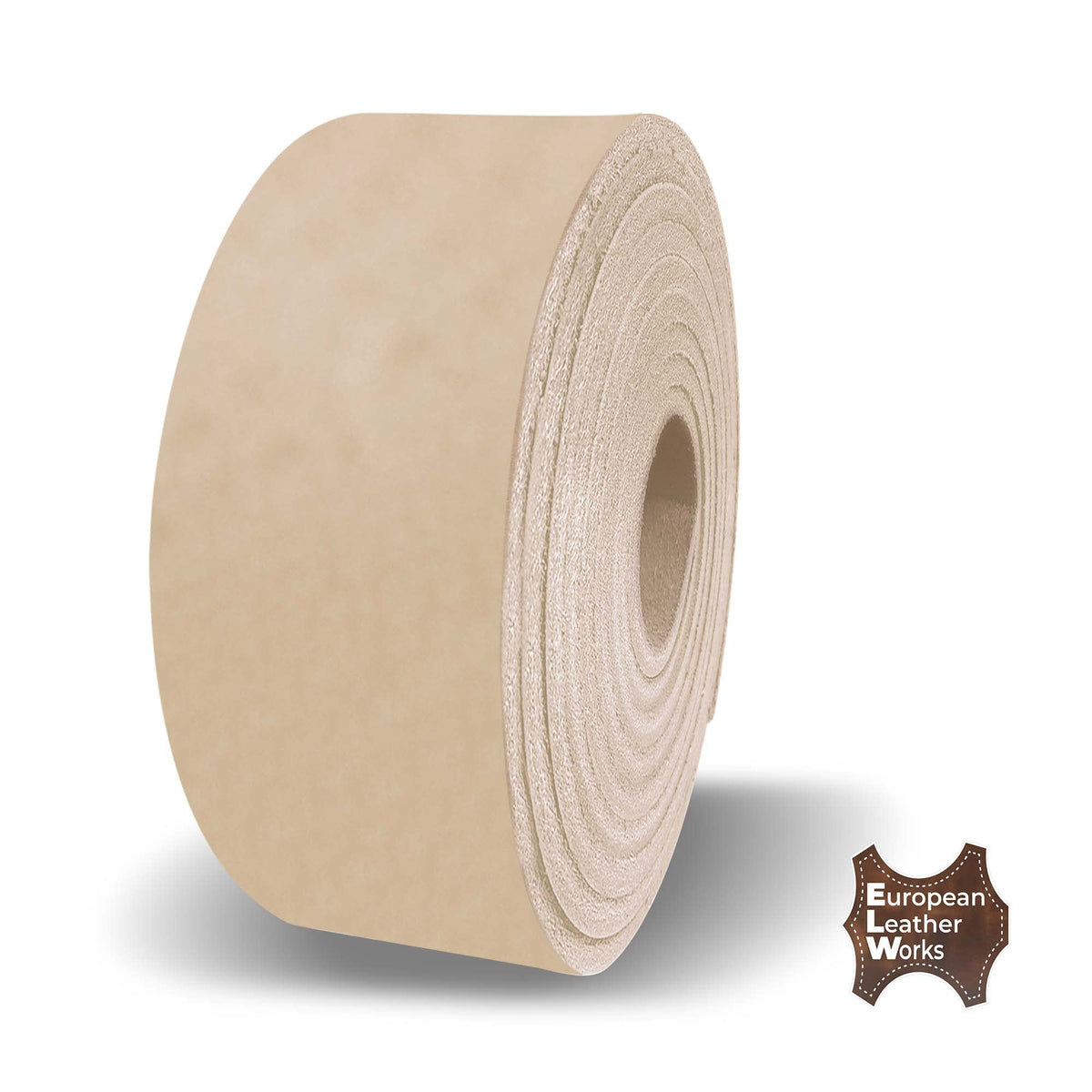 ELW Leather Blank Belt | 5-6 Oz. (2-2.4mm) Thickness | Size: 1-1/2"x60" (3.81x152cm) | Cowhide Vegetable Tanned | Full Grain Strip, Strap | Ideal for DIY Belts for Tooling, Crafting, Stamping, Dyeing