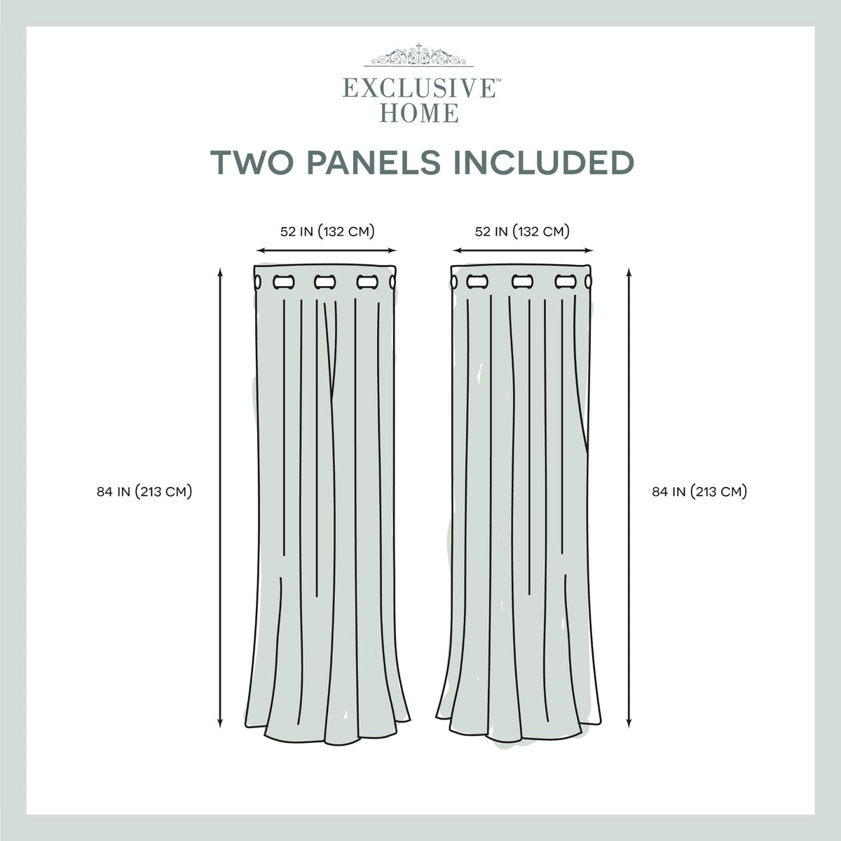 TOWN & COUNTRY LUXE Talia Double Layer Indoor Curtains, Sheer and Room Darkening Blackout, Grommet Top, Energy Efficient, 2-Pack Set, 52"x84", Rose Blush